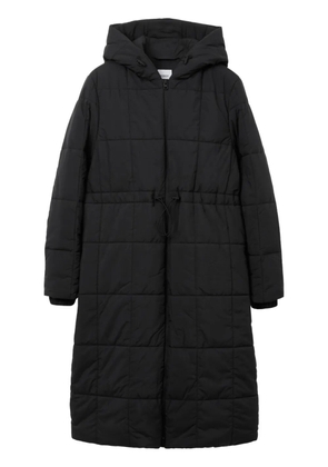 Burberry quilted hooded long-sleeve coat - Black