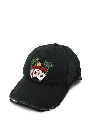 Martine Rose palm-tree embroidered hat - Black
