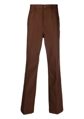 Valentino Garavani wide-leg tonal-stitch trousers - Brown