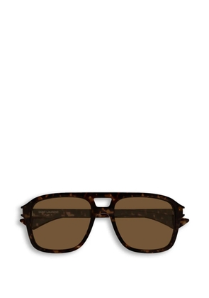 Saint Laurent Eyewear pilot-frame sunglasses - Brown
