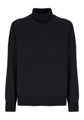 Laneus turtleneck ribbed-cuff sweater - Black