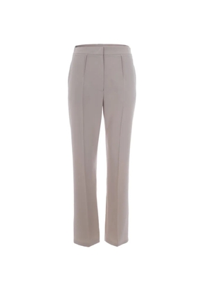 Patrizia Pepe logo-plaque trousers - Grey