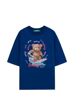 BARROW round-neck printed T-shirt - Blue