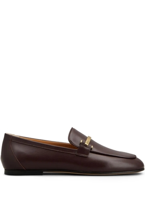 Tod's leather loafers - Red