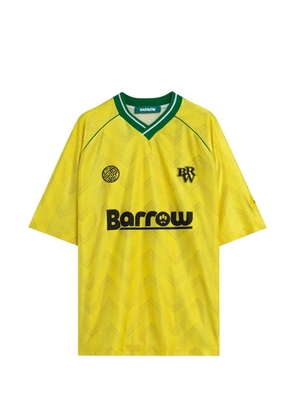 BARROW V-neck graphic T-shirt - Yellow
