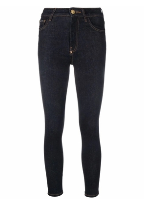 Philipp Plein logo-appliqué skinny jeans - Blue