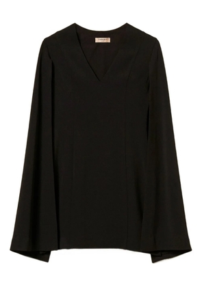 TWINSET V-neck cape dress - Black