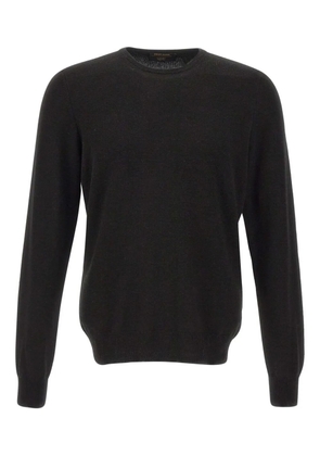 Gran Sasso ribbed-trims crew-neck sweater - Black