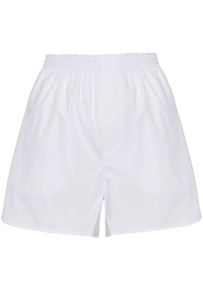 MODES GARMENTS elasticated-waistband cotton shorts - White