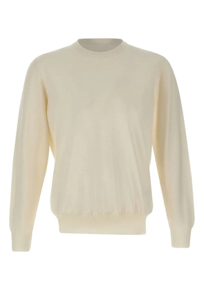 Gran Sasso crew-neck ribbed sweater - White