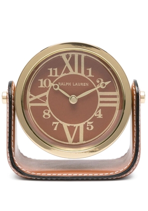 Ralph Lauren Home Brennan leather clock - Brown