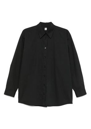 TOTEME tumbled shirt - Black