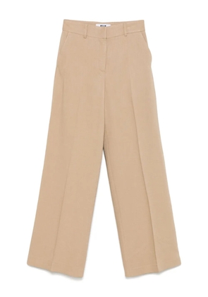MSGM wide-leg trousers - Neutrals