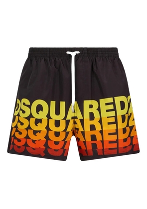 DSQUARED2 logo-print swim short - Black