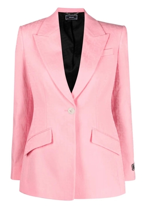 Versace Allover-jacquard wool blazer - Pink
