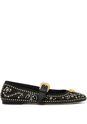 Versace La Medusa ballet flats - Black