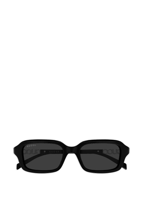 Gucci Eyewear logo rectangle-frame sunglasses - Black