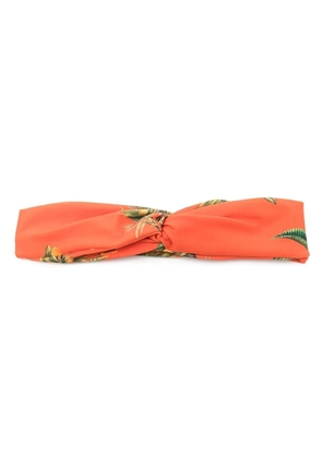 Lygia & Nanny floral-print headband - Orange