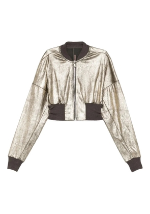 Rick Owens zip-up bomber jacket - Gold