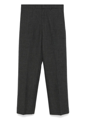Miu Miu logo-patch trousers - Grey
