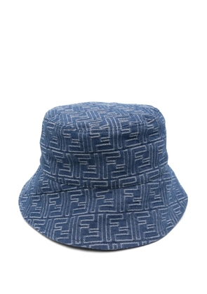FENDI cotton bucket hat - Blue