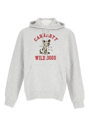 Carhartt WIP Wild Dogs drawstring hoodie - Grey