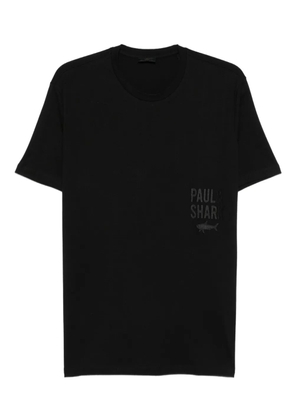 Paul & Shark logo cotton T-shirt - Black