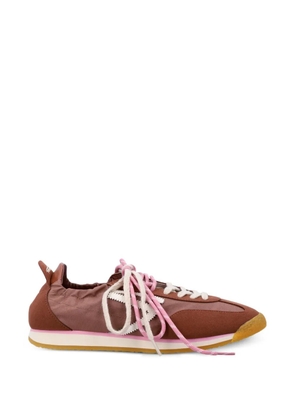 Puraai panther leather sneakers - Brown