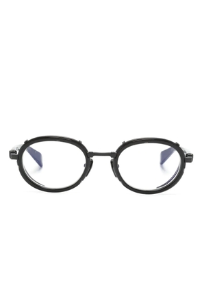 Balmain Eyewear Chevalier oval-frame glasses - Black
