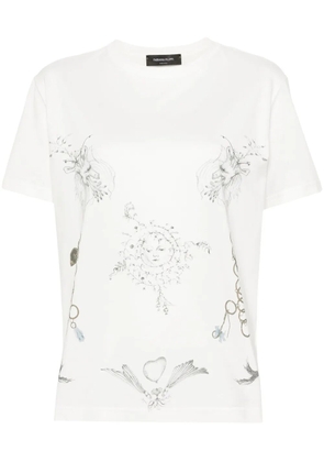 Fabiana Filippi Fabula-print cotton T-shirt - White