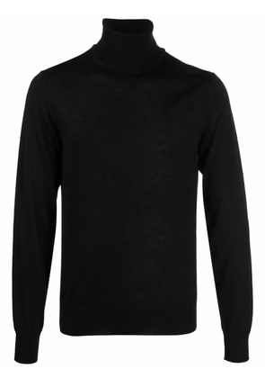 Emporio Armani roll neck knitted jumper - Black