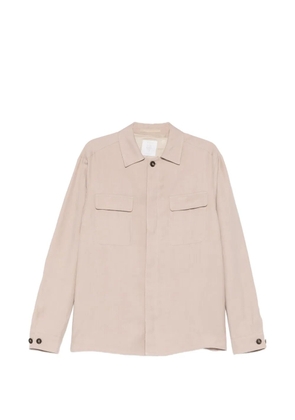 Eleventy polo-collar shirt jacket - Pink