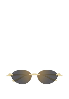 Cartier Eyewear oval-frame sunglasses - Gold