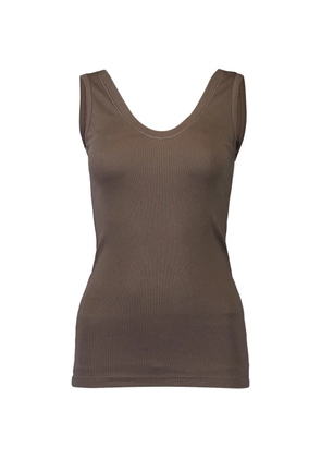 Brunello Cucinelli ribbed tank top - Brown
