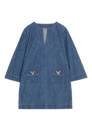 Valentino Garavani mini chambray dress - Blue
