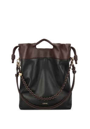 LOEWE chain-detail leather shoulder bag - Black