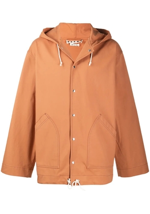 Marni oversized hooded jacket - Orange