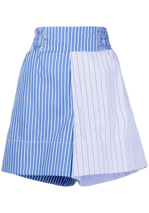 colville two-tone striped cotton shorts - Blue