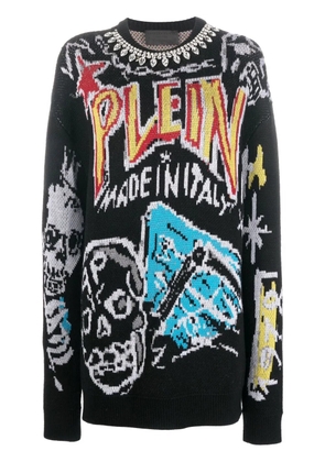 Philipp Plein grafitti-print sweatshirt - Black