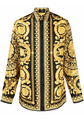 Versace Barocco silk shirt - Black