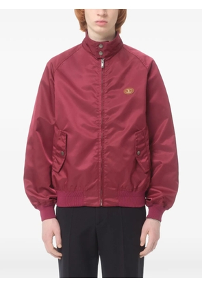 Valentino Garavani nylon with Vlogo patch blouson - Red