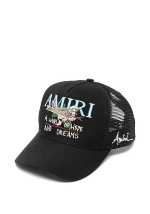 AMIRI embroidered mesh hat - Black