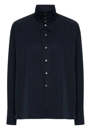 Fabiana Filippi high-neck poplin shirt - Blue