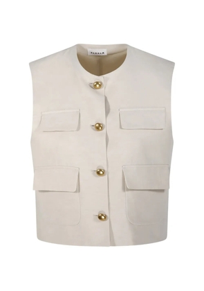 P.A.R.O.S.H. button-fastening flap-pocket gilet - Neutrals