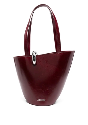 Jacquemus Le Bambola Moyen leather bucket bag - Red