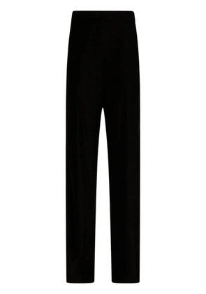 ETRO velvet straight-leg trousers - Black