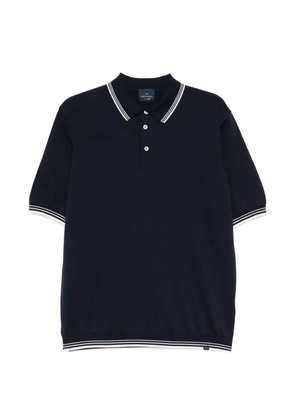 Paul & Shark striped-trim polo shirt - Blue