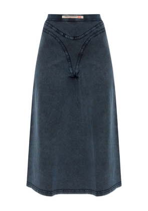 Diesel O-Alline front-detail midi skirt - Blue