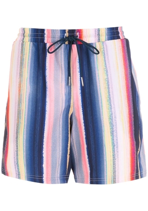 Lygia & Nanny Gil stripe-print swimming shorts - Multicolour
