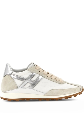 Hogan H699 metallic-logo sneakers - White